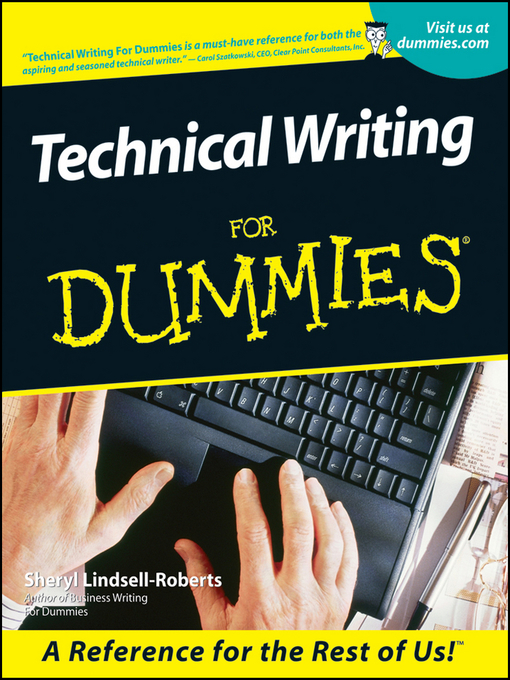 Title details for Technical Writing For Dummies by Sheryl Lindsell-Roberts - Wait list
